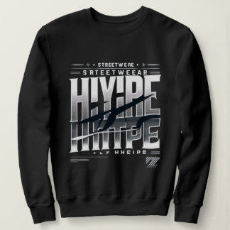 Sudadera Diseño de tipografía de Streetwear Hype – Bla urba