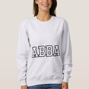 Sudadera Diseño de tipografía del nombre Abba