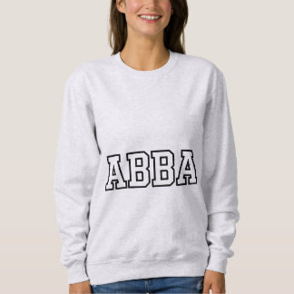 Sudadera Diseño de tipografía del nombre Abba