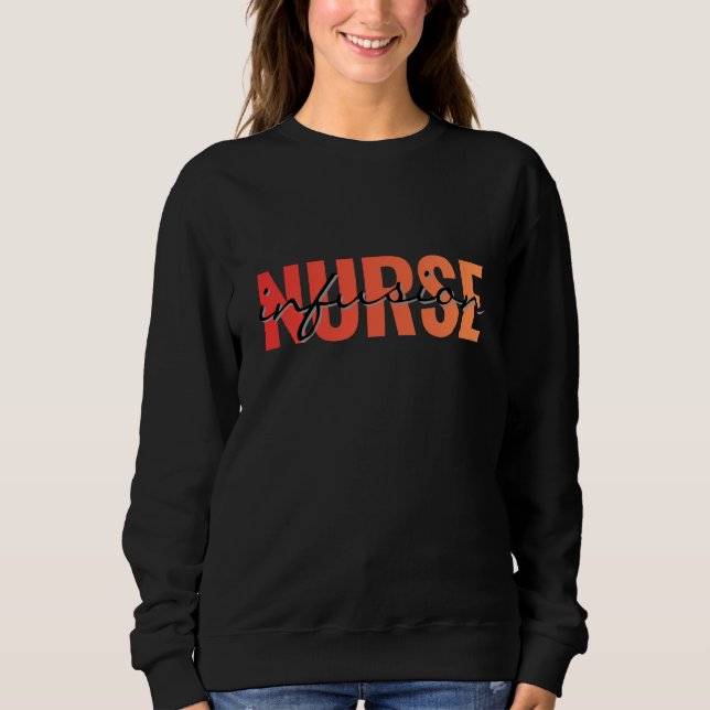 Sudadera Diseño de tipografía para enfermera viajera (Anverso)