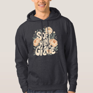 Sudadera Diseño de tipografía retro floral Lovely Mama Grac