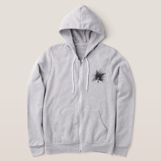 Sudadera Diseño de tocado negro blanco abstracto arte triba