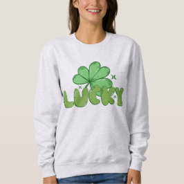 Sudadera Diseño de trébol de la suerte