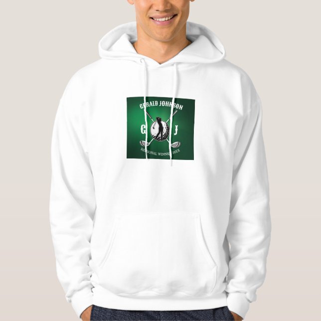 Sudadera Diseño de un monograma de golf elegante y minimali (Anverso)