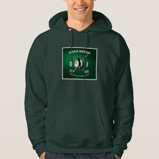 Sudadera Diseño de un monograma de golf elegante y minimali (Anverso)