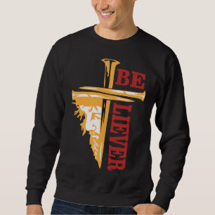 Sudadera Diseño de uña de cruz de Jesús – Cristiano poderos