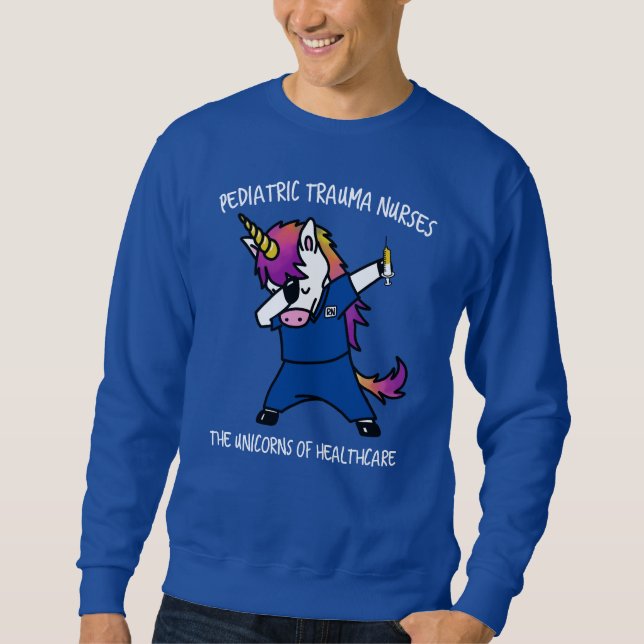 Sudadera Diseño de Unicornio de Camisas Oscuras (Anverso)