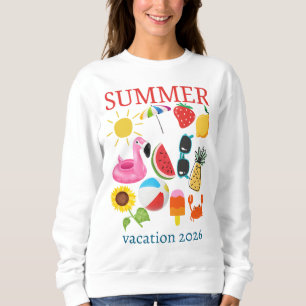 Sudadera diseño de vacaciones de verano personalizadas