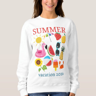 Sudadera diseño de vacaciones de verano personalizadas