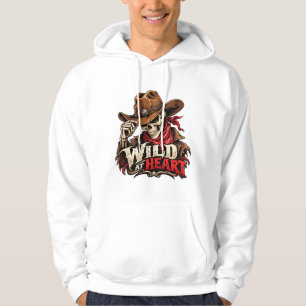 Sudadera Diseño de vaquero esqueleto de alma salvaje occide