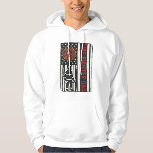 Sudadera Diseño de vector de bandera angustiado de papá bom