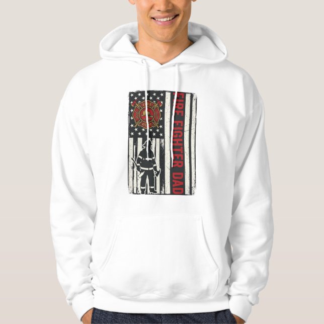 Sudadera Diseño de vector de bandera angustiado de papá bom (Anverso)
