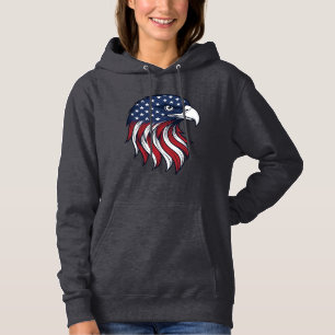 Sudadera Diseño de vector de bandera de águila patriótica p