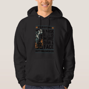 Sudadera Diseño de vector de cita de máscara de Halloween v