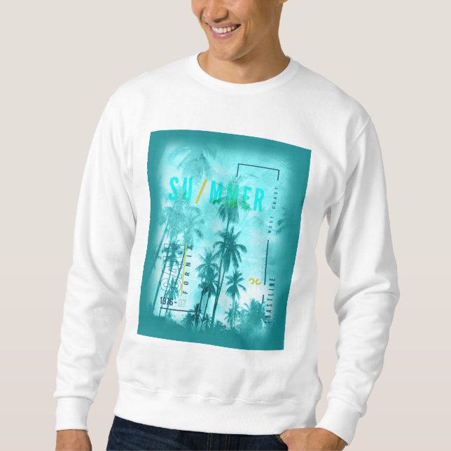 Sudadera Diseño de verano de Retro California (Anverso)