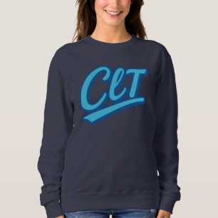Sudadera Diseño del código del aeropuerto CLT Charlotte - A