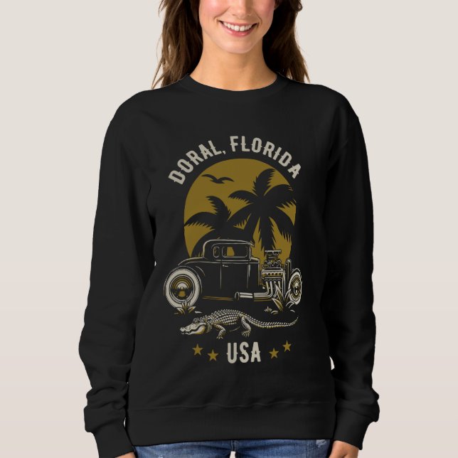 Sudadera Diseño del codillo del émbolo del sol de la Florid (Anverso)
