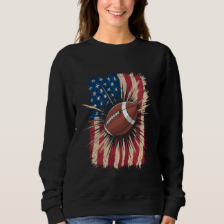 Sudadera Diseño del Día de la Bandera Estadounidense del Fú
