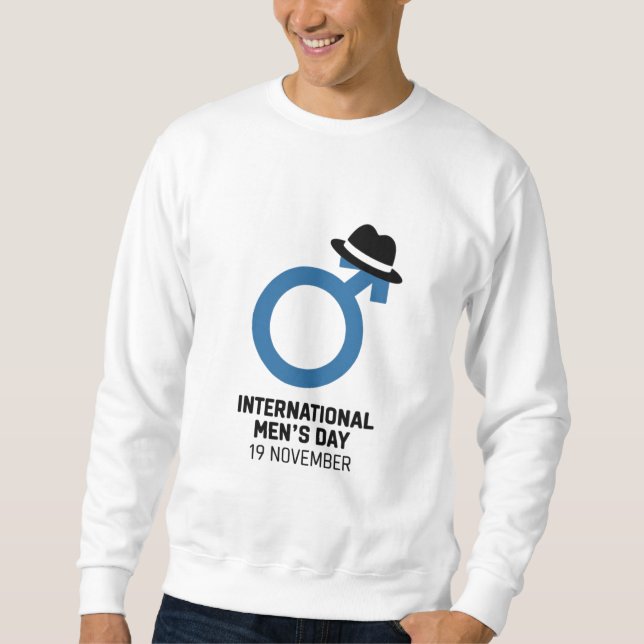 Sudadera Diseño del Día Internacional de los Hombres (Anverso)
