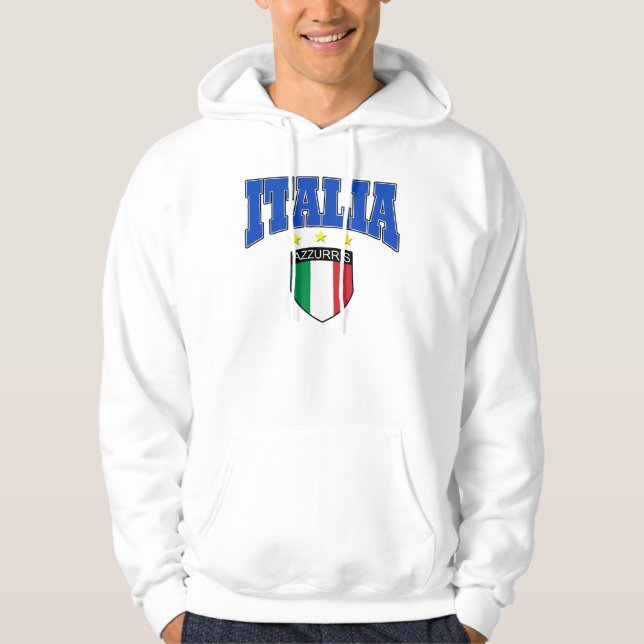 Sudadera Diseño del fútbol de Italia (Anverso)