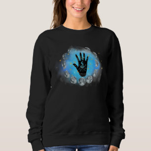 Sudadera Diseño del lector de Palmistas Fases Astrológicas 