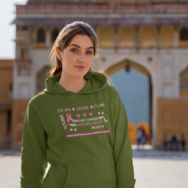 Sudadera Diseño del Mes de Conciencia sobre el Cáncer de Ma