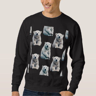 Sudadera Diseño del patrón animal del oso polar
