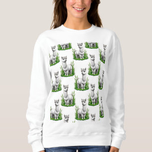 Sudadera Diseño del patrón de camello llama Alpaca