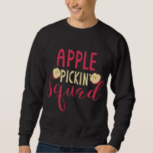 Sudadera Diseño del selector de frutas Apple Picking Squad