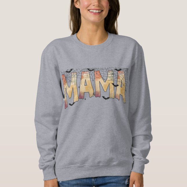 Sudadera Diseño del tema Mama Halloween Fall (Anverso)