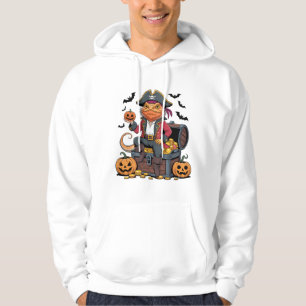 Sudadera Diseño del tesoro de Halloween para Pirate Lizard