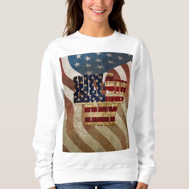 Sudadera Diseño del Viejo 4 de Julio Día de la Independenci (Anverso)