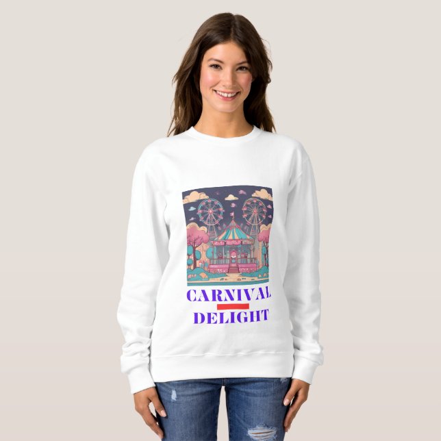 Sudadera Diseño delgado del carnaval (Anverso completo)