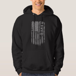 Sudadera Diseño desgastado de la bandera de EE. UU. para pa