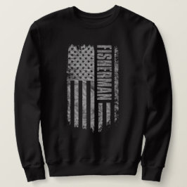 Sudadera Diseño desgastado de la bandera de EE. UU. para pe