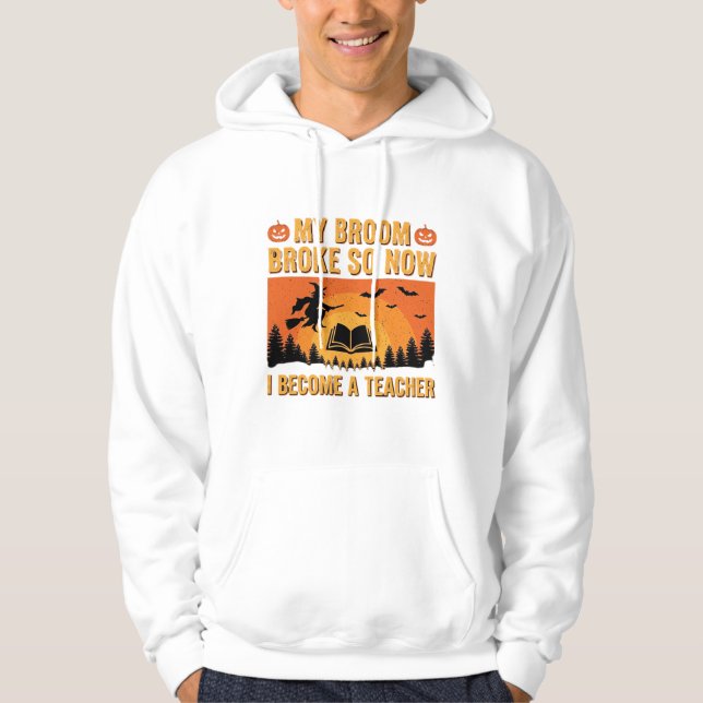 Sudadera Diseño divertido de bruja profesora de Halloween s (Anverso)