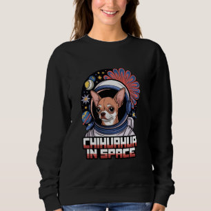 Sudadera Diseño Divertido de Chihuahua en el Espacio para N