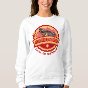 Sudadera Diseño Divertido de Hermana Chica Dinosaurio Siste