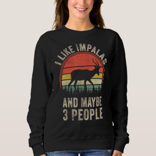 Sudadera Diseño divertido de impala arte gráfico impalas zo