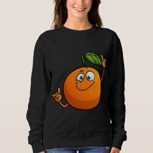 Sudadera Diseño divertido de Novedad de fruta Naranja para 