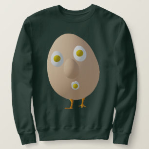 Sudadera Diseño divertido de personaje de huevo RG & RA