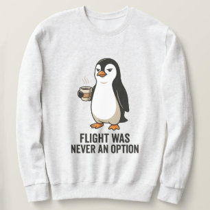 Sudadera Diseño Divertido De Pingüino De La Opción De Vuelo