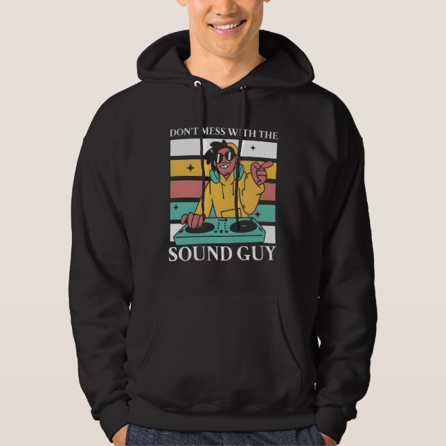 Sudadera Diseño divertido de Sound Guy (Anverso)