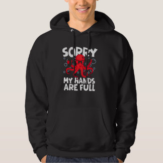 Sudadera Diseño Divertido–Pulpo Genial Sosteniendo Teléfono