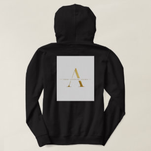 Sudadera Diseño Dorado Minimalista de Éxito Disciplina Enfo