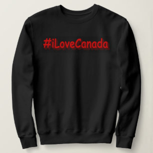 Sudadera Diseño elegante de "iLoveCanada". ¡Hazte con una e