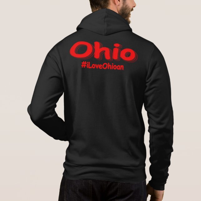 Sudadera Diseño elegante de "iLoveOhioan". Comprar ahora (Reverso)