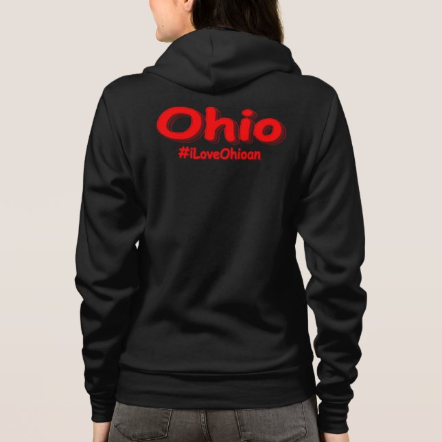 Sudadera Diseño elegante de "iLoveOhioan". Comprar ahora (Reverso)