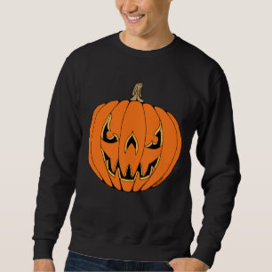 Sudadera Diseño espeluznante de Jack-o'-lantern de Hallowee