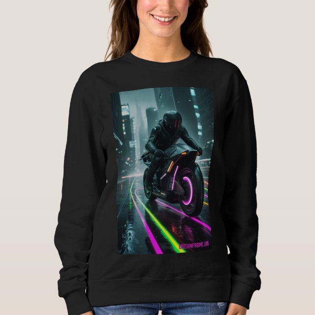 Sudadera Diseño estético ciberpunk / retro (Anverso)